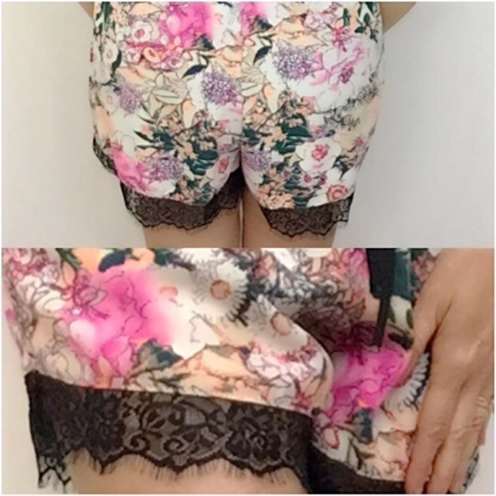 Sexy Soft Silky Chic Floral Lace Romper S/M - Picture 5 of 8
